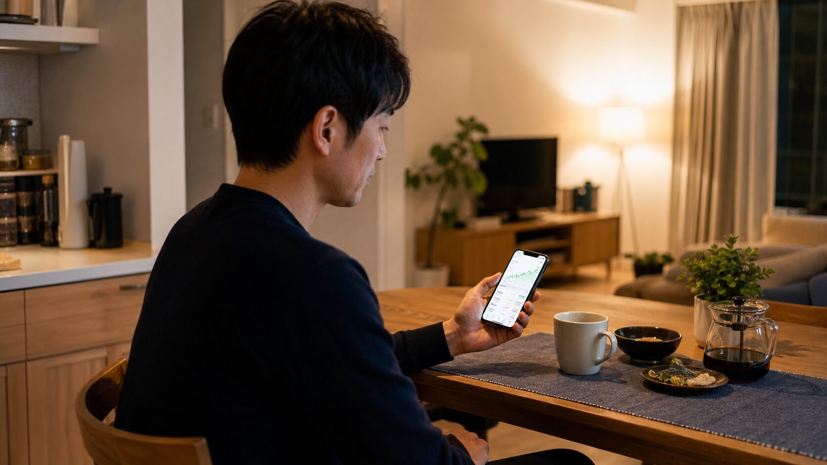 日常生活の中で投資情報を確認する習慣イメージ
