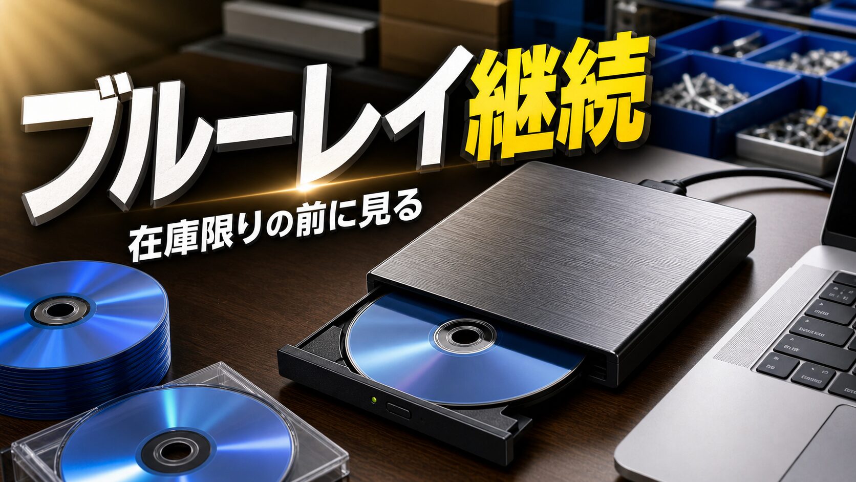 外付けブルーレイドライブの販売継続を伝える記事アイキャッチ