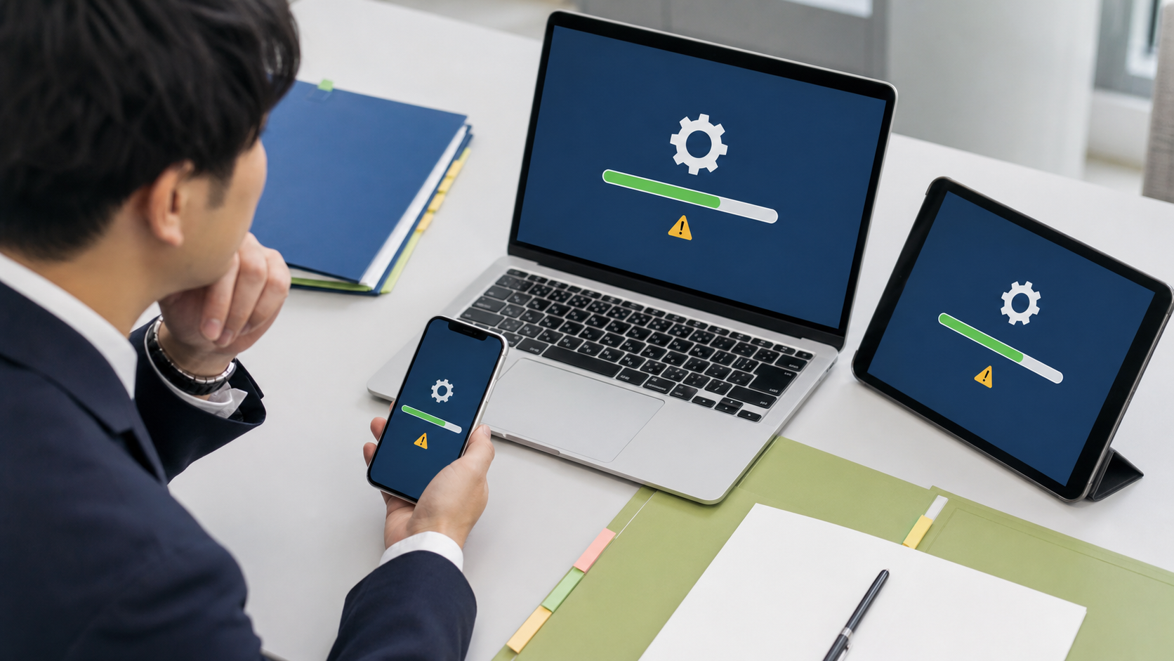 補助金申請ポータルの一時停止を想定して作業を分ける画面