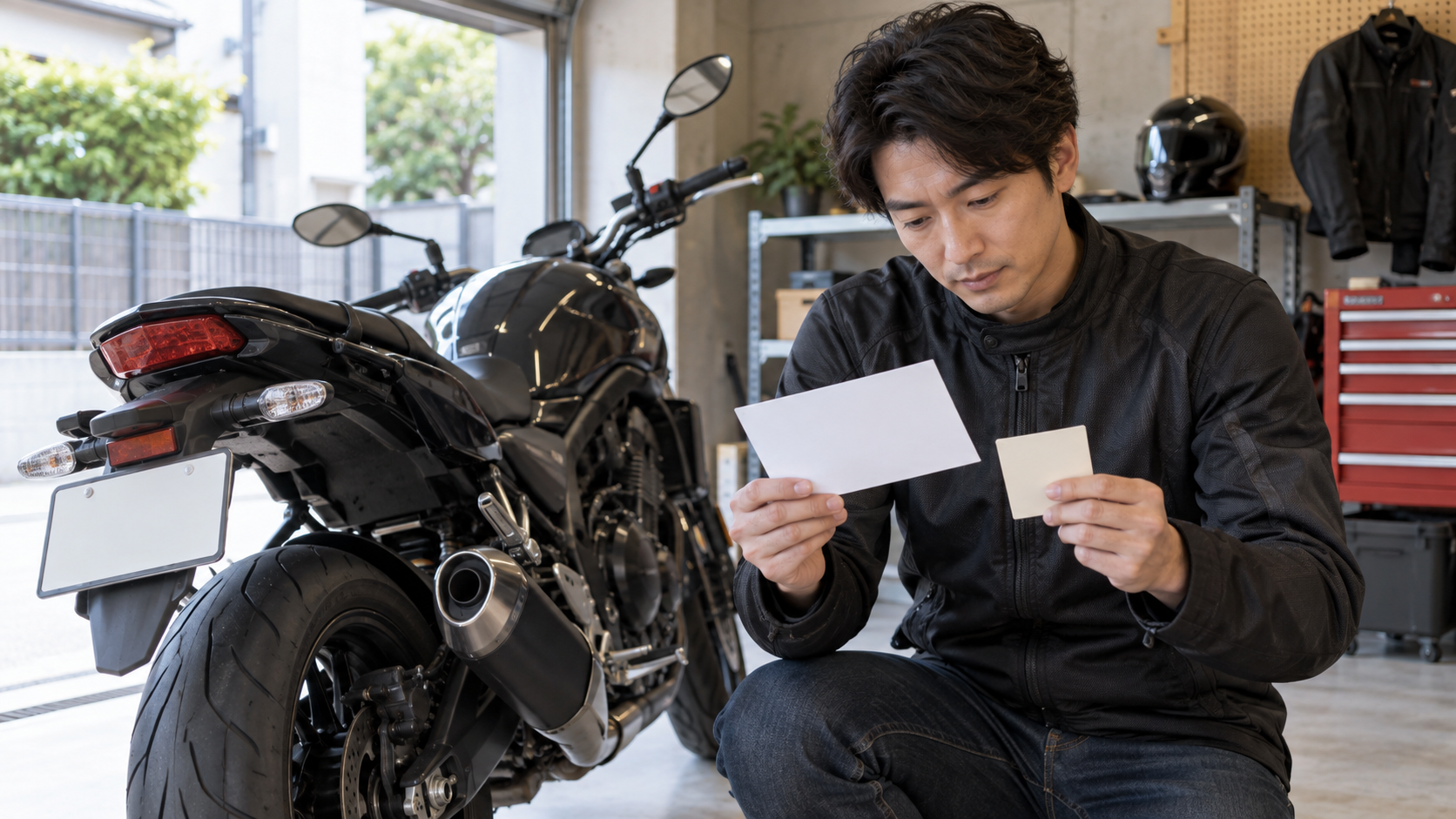 バイクの区分と用途を確認する所有者